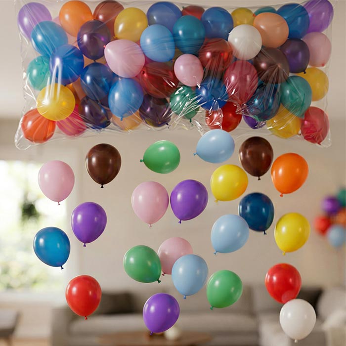 Balloon Drop Net & Bags | Party Save Smile