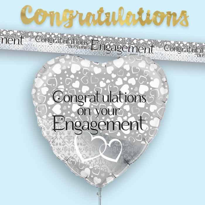 Engagement Banners and Balloons | Collection Lifestyle Image | Party Save Smile