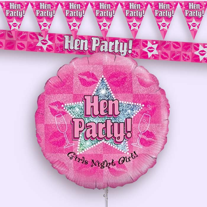 Hen Do Banners and Balloons | Collection Lifestyle Image |  Party Save Smile