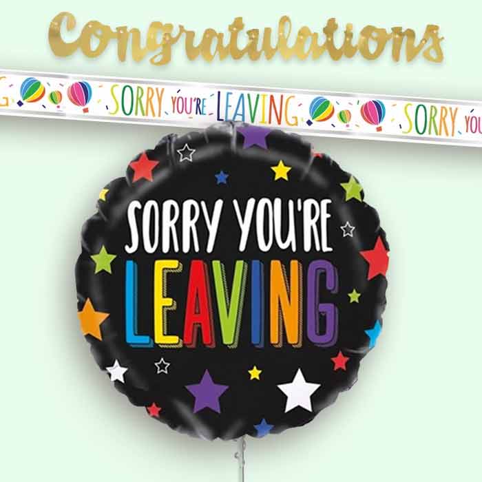 Leaving Banners and Balloons | Collection Lifestyle Image | Party Save Smile