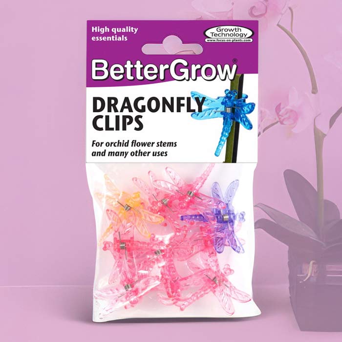 Colorful Orchid Plant Clips in Dragonfly Shape for Supporting Growing Orchid Plants