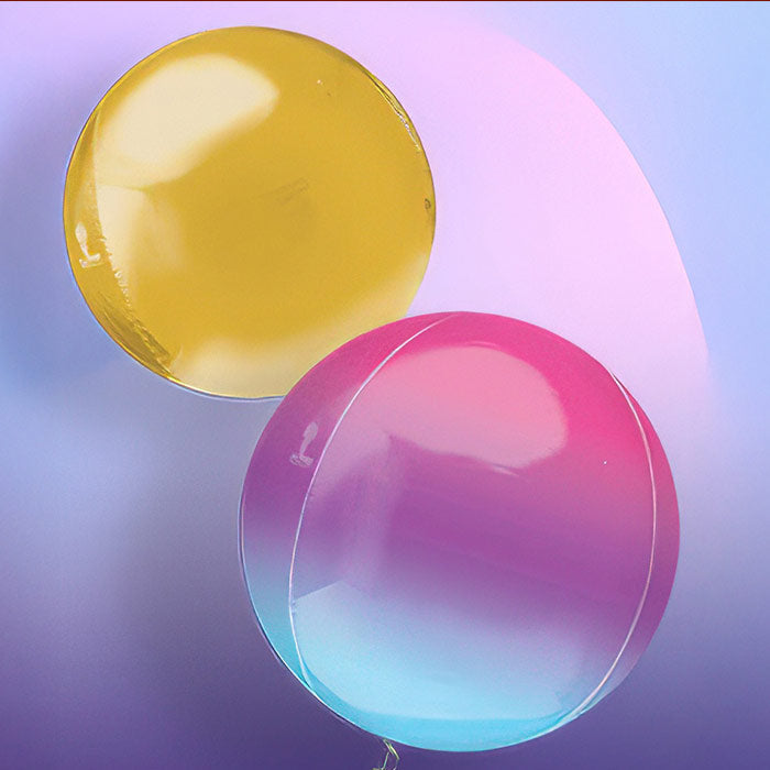 Plain Bubble and Orbz Balloons | Party Save Smile