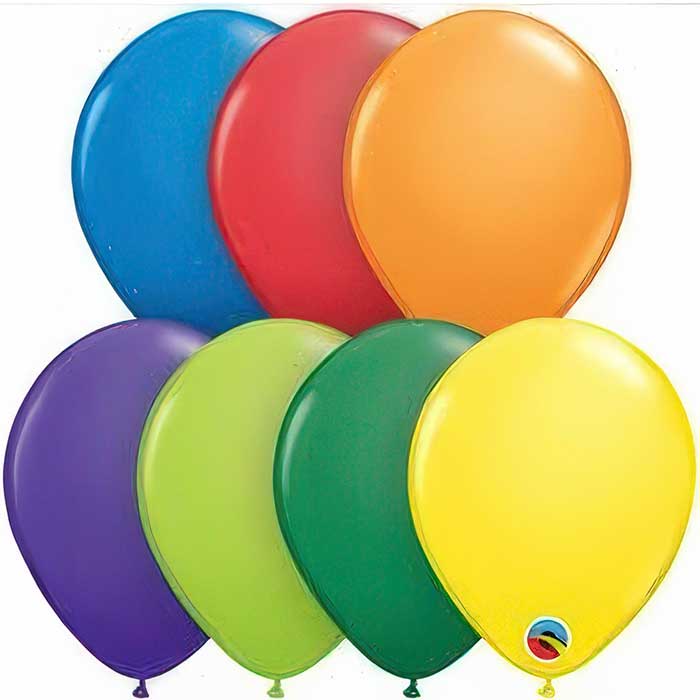Assorted Coloured Latex Balloons | Party Save Smile