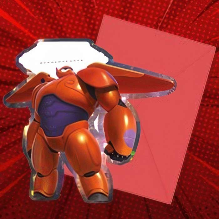 Big Hero 6 Birthday Party Supplies & Decorations featuring Baymax and vibrant party decor