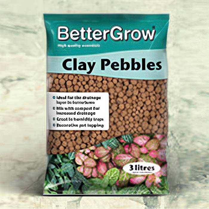 High-quality Clay Pebbles for Plants ideal for drainage and decorative pot topping in house plants