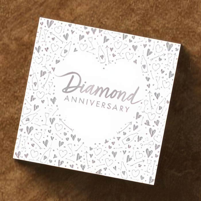 Diamond Wedding Napkins | 60th Anniversary Napkins | Party Save Smile