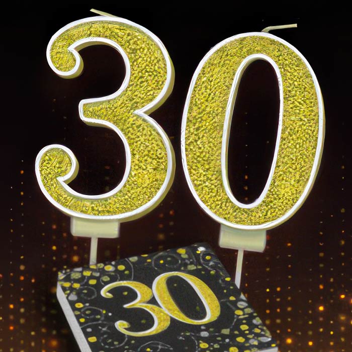 Black and Gold 30th Birthday Decorations & Theme | Party Save Smile