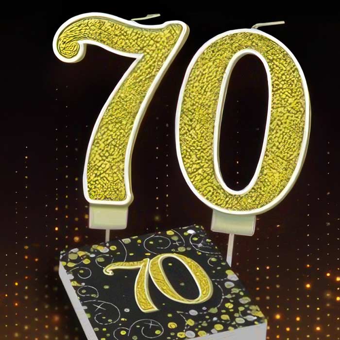 70th Birthday Party Ideas Black and Gold.