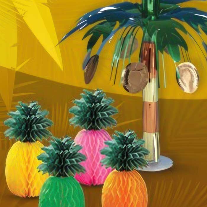 Hawaiian Summer Party Table Decorations
