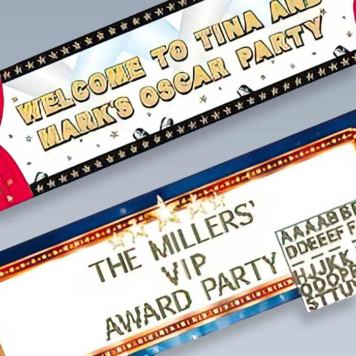 Hollywood Party Banners | Party Save Smile