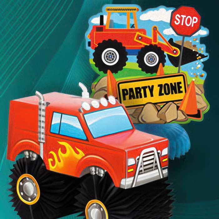 Motor & Vehicle Table Decorations | Party Save Smile