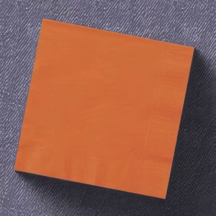 Vibrant orange napkins ideal for adding energy to parties, gatherings, and Halloween celebrations