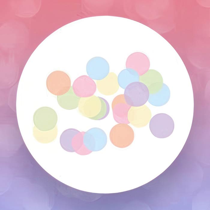 Pastel Confetti in soft colors perfect for baby showers and joyful celebrations