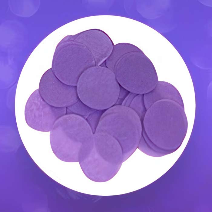 Vibrant purple confetti perfect for adding elegance to celebrations and upscale events