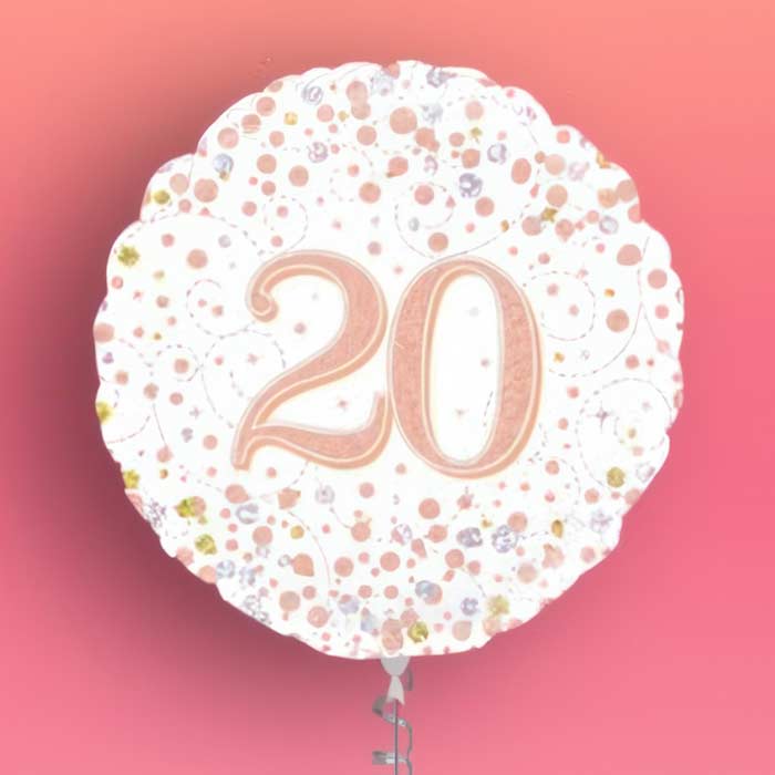 Rose Gold 20th Birthday Party Theme | Party Save Smile