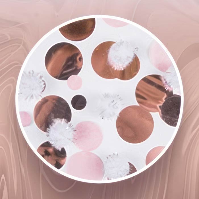 Rose Gold Confetti Collection Featuring Shimmering Foil Pieces Perfect for Elegant Celebrations and Decor