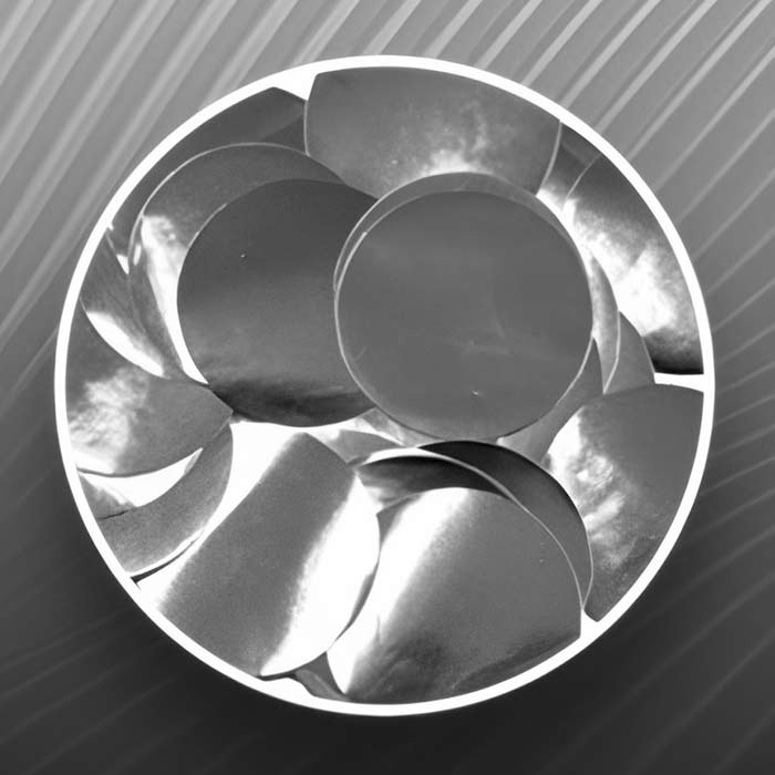 Close-up of shimmering Silver Confetti for elegant decoration at celebrations and events