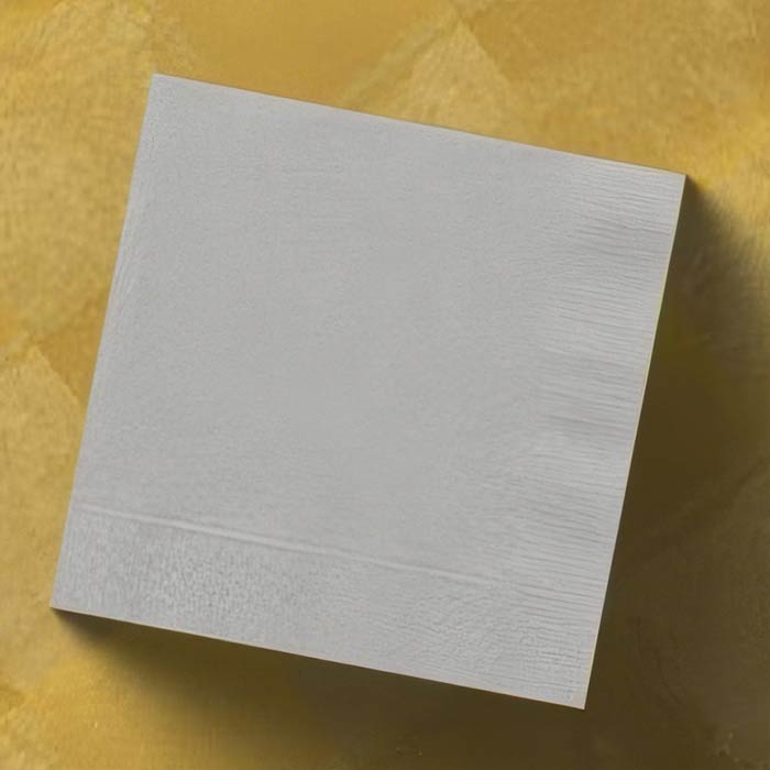Elegant Silver Napkins with a lustrous sheen perfect for upscale events and celebrations