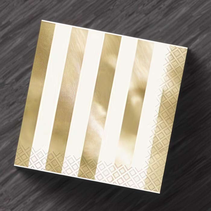 Elegant striped napkins featuring a timeless design perfect for weddings and parties