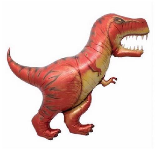 Red T-Rex Shaped Foil Balloon 41 inches | Party Save Smile