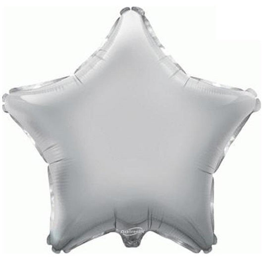 Silver Star Foil Balloons Oaktree