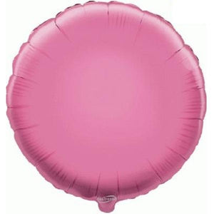 Baby Pink Plain Coloured Circle Foil Balloon 18 Inch
