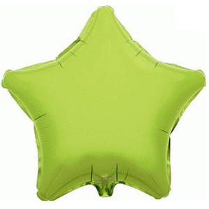 Lime Green Star Foil Balloon 19 inch