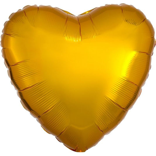 Gold Heart Foil Balloon Anagram 18 Inches | Party Save Smile