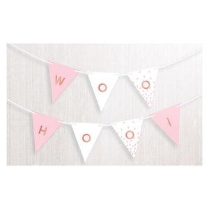 Blush Rose Gold Personalised Birthday Banners