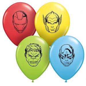 Mini Marvel Avengers Latex Balloons 5 Inches Qualatex