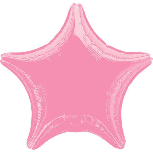 Pastel Pink Star Foil Balloons 18 Inches | Party Save Smile