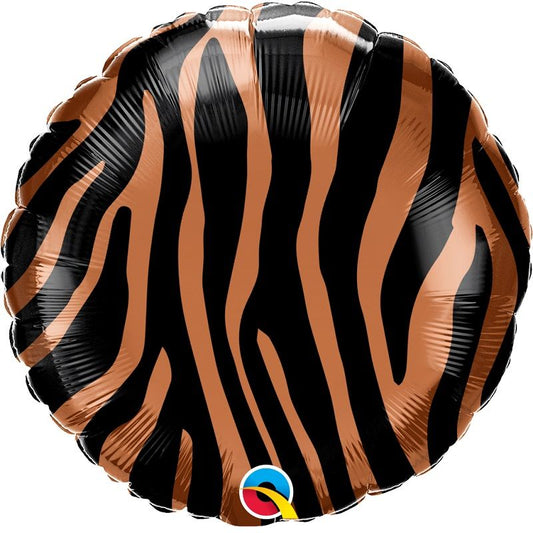 Tiger | Stripes Print 18" Foil | Helium Balloon