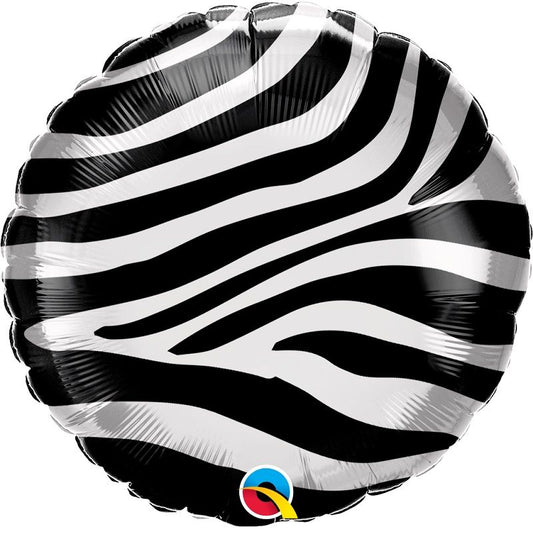 Zebra Print 18" Foil | Helium Balloon