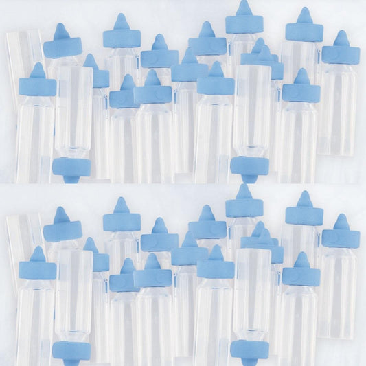 Blue Mini Baby Shower Bottle Favours