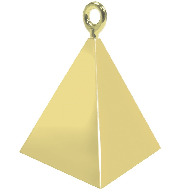 Gold Pyramid Weights for Balloons 150 Grams | Party Save Smile