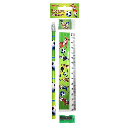 Football 4pc Stationery Set Party Bag Filler | Party Save Smile