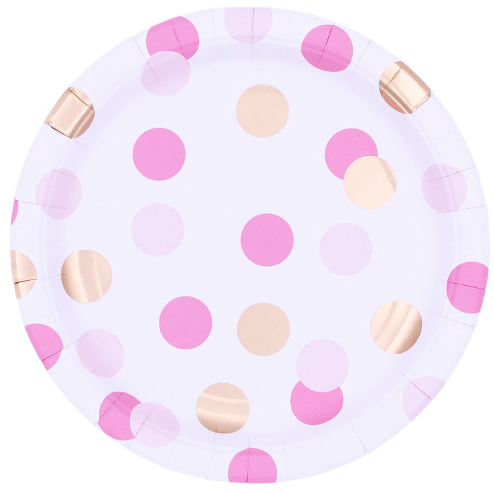 Pink & Gold Dots Baby Girl Party Pack