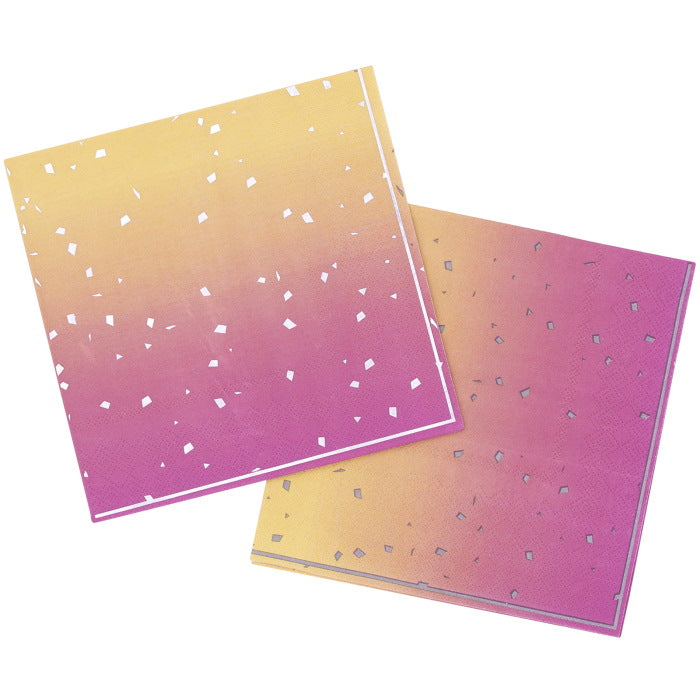 Ombre Rose Gold Birthday Party Pack: Tableware & Decoration Kit