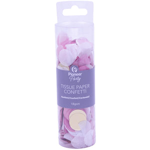 Pink White Gold Paper Confetti 18 Grams
