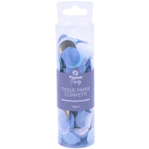 Blue White Gold Paper Confetti 18 Grams