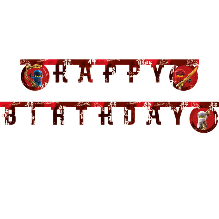 Lego Ninjago Birthday Banner 2 metres | Party Save Smile