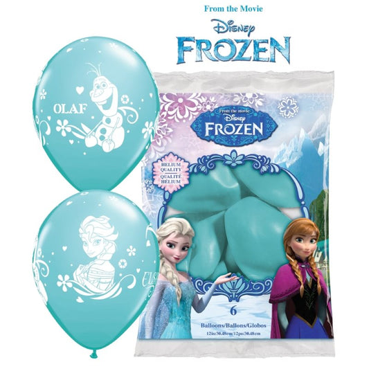 Blue Frozen Latex Balloons