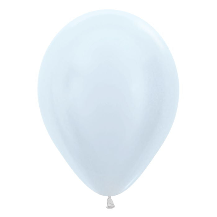 Satin White Latex Balloons 5 Inch Sempertex | Party Save Smile