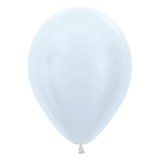 Satin White Latex Balloons 5 Inch Sempertex | Party Save Smile