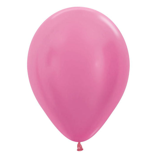 Satin Fuschia Latex Balloon Sempertex 5 inch | Party Save Smile