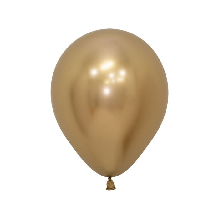 Reflex Gold Latex Balloons Sempertex 5 inch | Party Save Smile