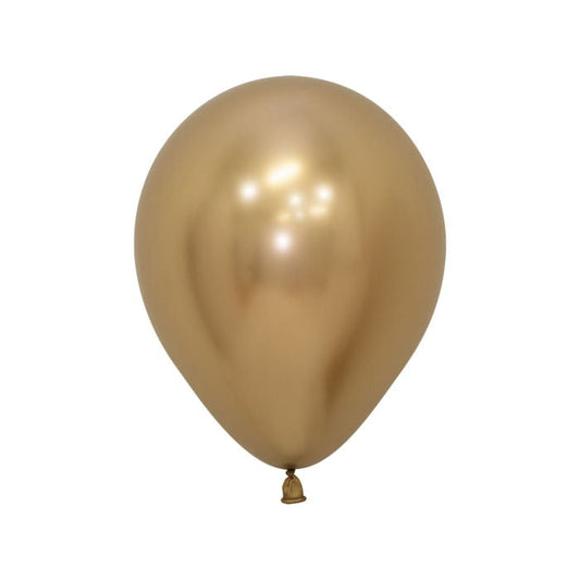 Reflex Gold Latex Balloons Sempertex 5 inch | Party Save Smile