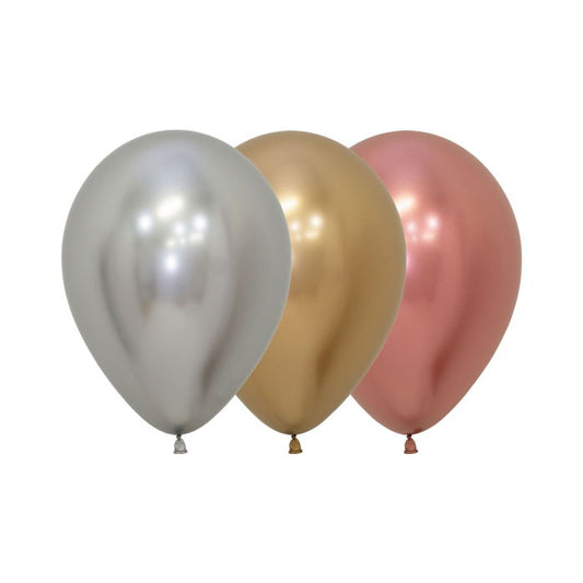 Sempertex Reflex Balloons 5 inch Assortment Pack of 50 | Party Save Smile