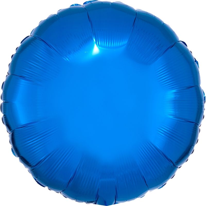 Dark Blue Circle Foil Balloon - Anagram 18 Inches | Party Save Smile
