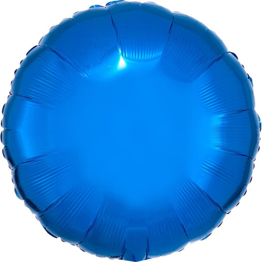 Dark Blue Circle Foil Balloon - Anagram 18 Inches | Party Save Smile